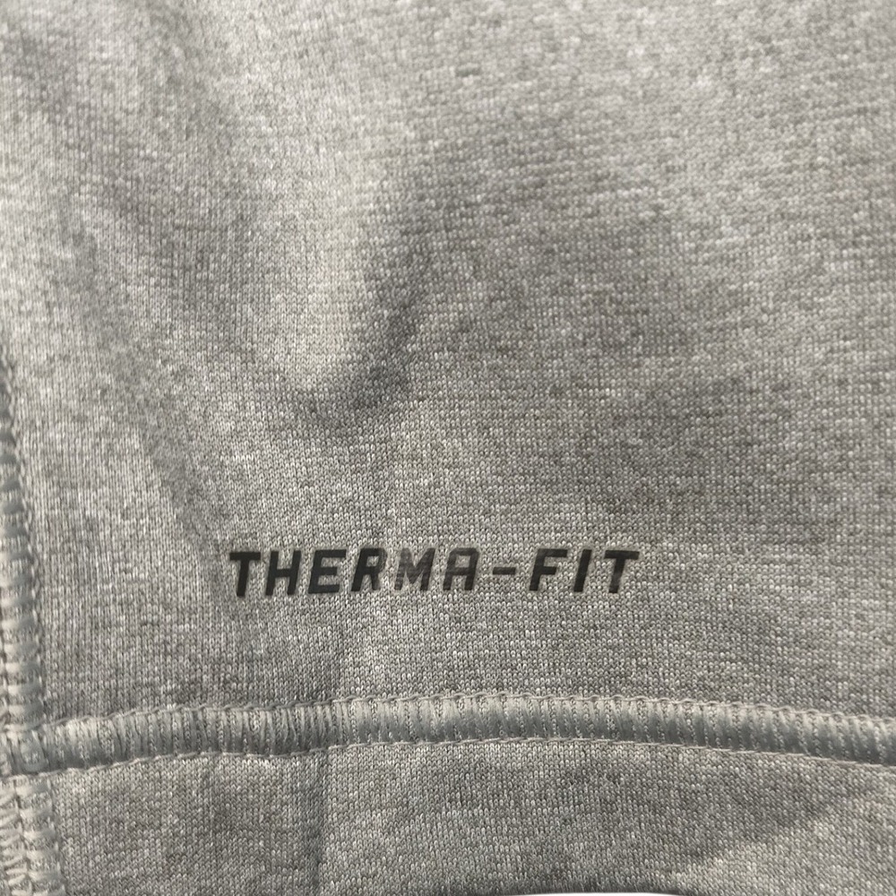 Nike Therma Dri Fit Gray Blue Long Sleeve 1/4 Zip Pullover Athletic Shirt Mens M - Picture 5 of 6